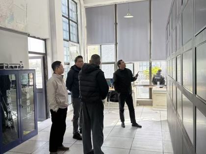 教育局安稳处领导及专家莅临我校     开展安全风险勘查工作